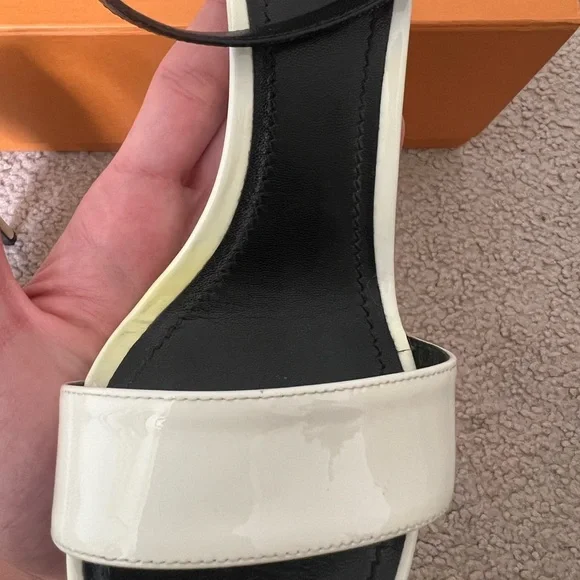 Preowned Womens Louis Vuitton Passenger Heel Sandals Monogram EBENE Sz. 38/US 8. - Picture 11 of 12